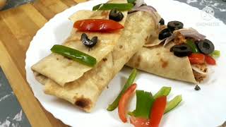 Chicken Tortilla Wrap recipe  by Gulmas Cuisine