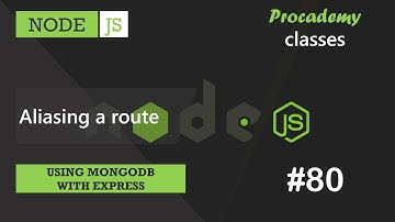#80 Een route aliassen | MongoDB gebruiken met Express | Een complete NODE JS-cursus