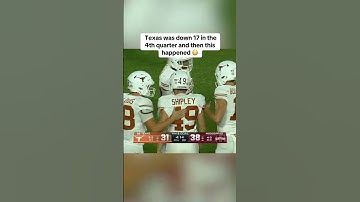 Texas came all the way back 🤘
