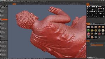 Recover weak reconstructed scan areas with 3D-Coat in surface sculpting mode