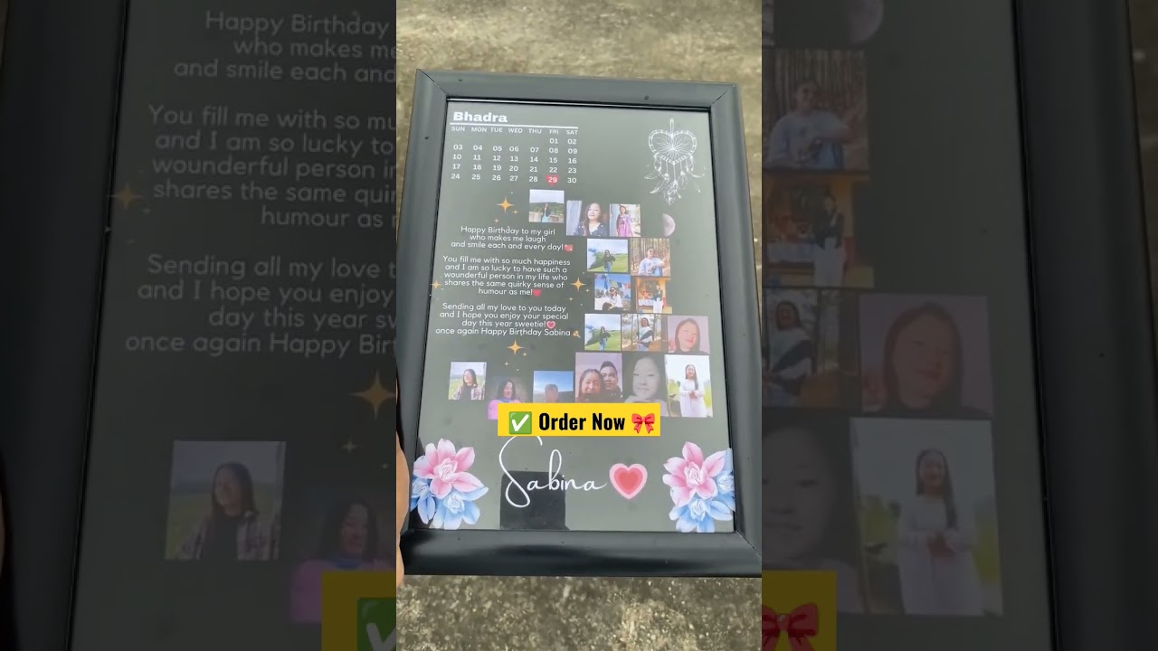 Customize Birthday Photo Frame Awailable. DM to more info. 