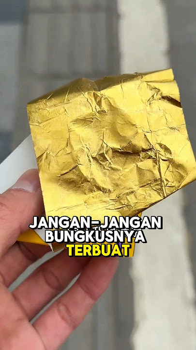 Kertas rokok dari emas 😅