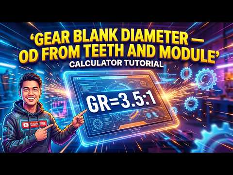 Gear Blank Diameter — OD from Teeth and Module Calculator — How to Use It | Engineering Tool