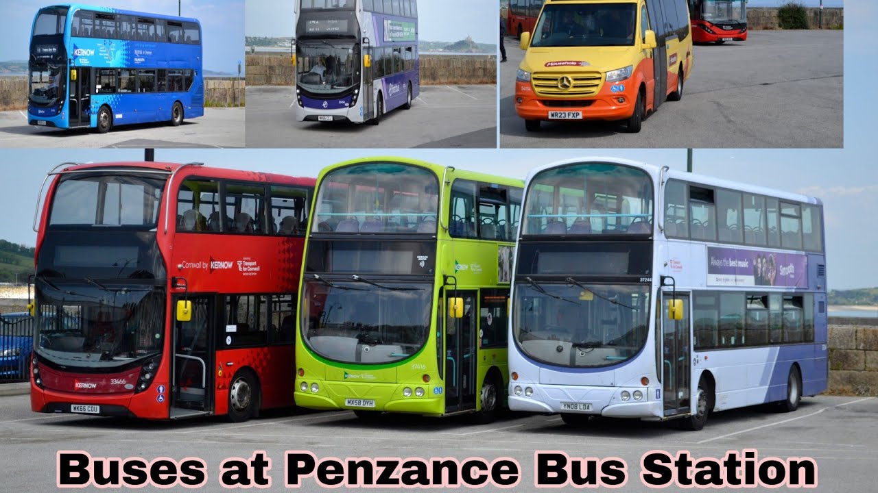 Buses at Penzance Bus Station, Cornwall 20th May 2025