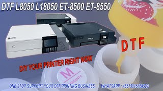 DTF Printer Refill ink ET-8500 ET-8550 L8050 L18050 L18058 8500 8550 White Ink System