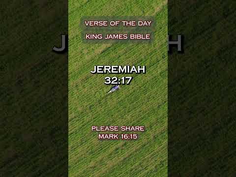 VERSE OF THE DAY - JEREMIAH 32:17 #DailyScripture #BibleVerse #ChristianShorts #ScriptureOfTheDay