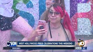 West Hollywood pride celebration this weekend