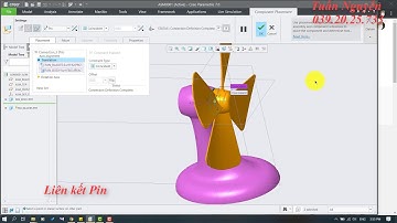 [CREO TUẤN NGUYỄN]  Mô phỏng  Mechanism - Bài 1 : Các liên kết động trên Creo Parametric