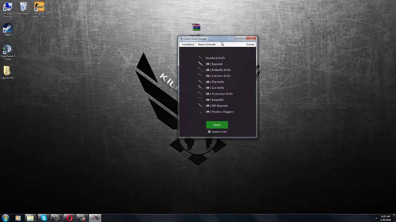 KillCap Utilities CS GO Knife Skin Changer 2016 - YouTube