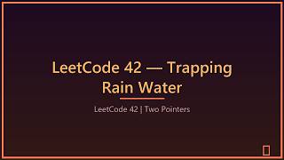 Trapping Rain Water 💧 | LeetCode 42 Easy Explanation (Hindi) #leetcode #dsa #interview
