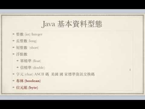 05 Java DataType Boolean Byte