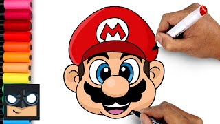 how to draw super mario for beginners