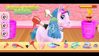 Free  Download "Unicorn Braided Hair Salon" Game screenshot 5