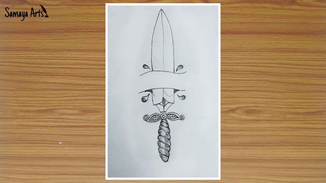 How to draw knife | step by step | easy drawing | #56