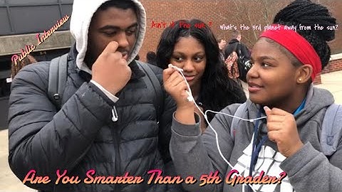 Are You Smarter Than a 5th Grader? | HILARIOUS | Public Interview | HIGHSCHOOL EDITION