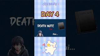 DAY 4 🌿Death Notes Typography Animation 🔥| Creative Text Design #Shorts #trendingshorts #typography