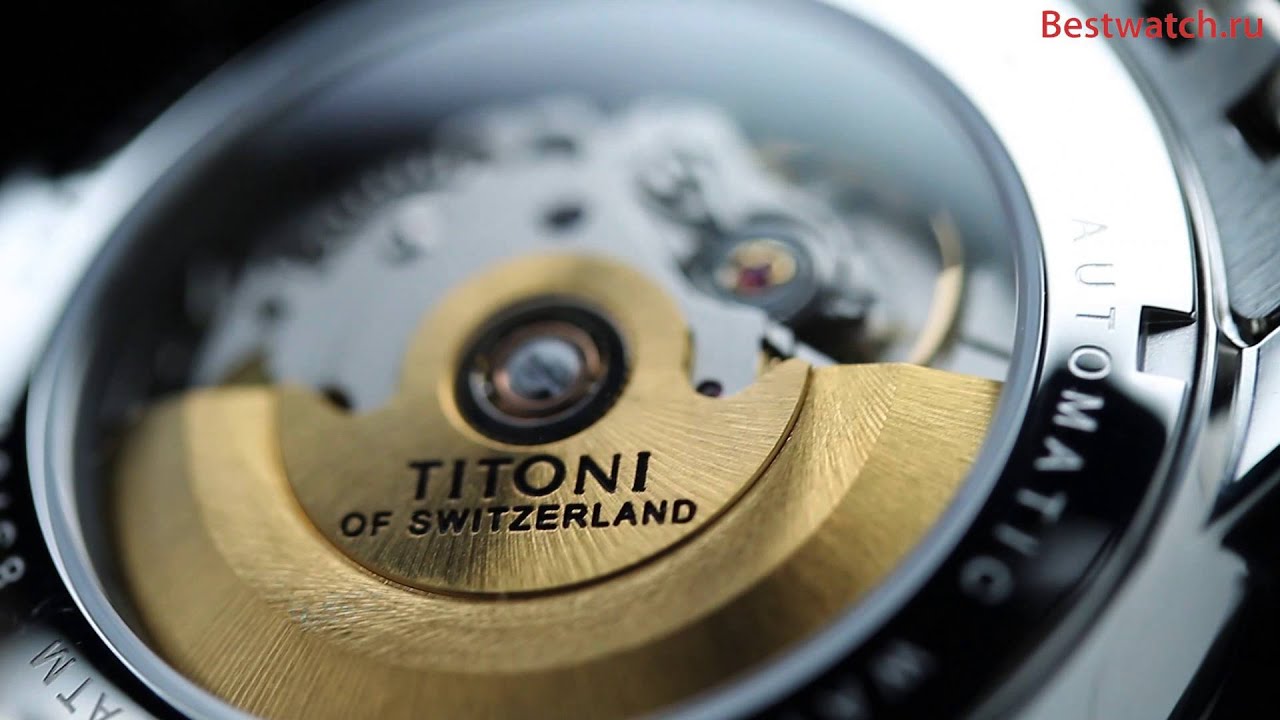 Механические часы с автоподзаводом Titoni 83738-S-362