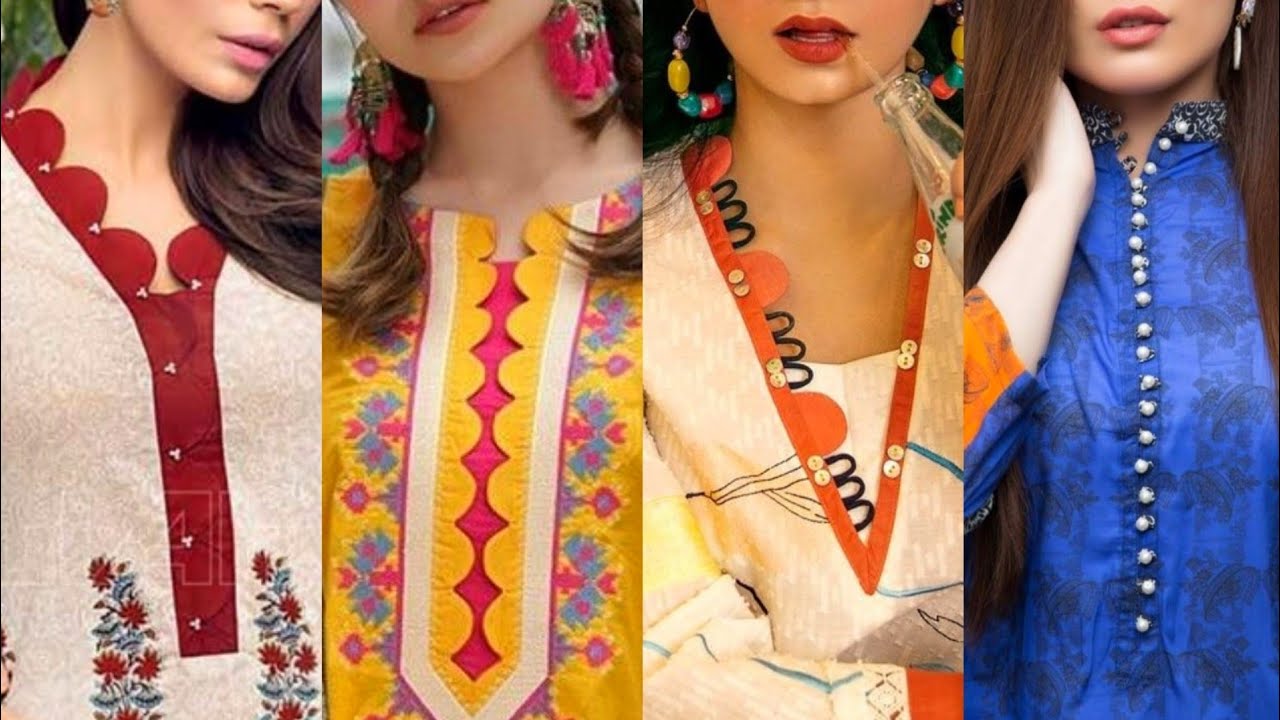 2020 Lawn Summer Neck Designs|Kurti Neck Designs|Kameez Neck ...