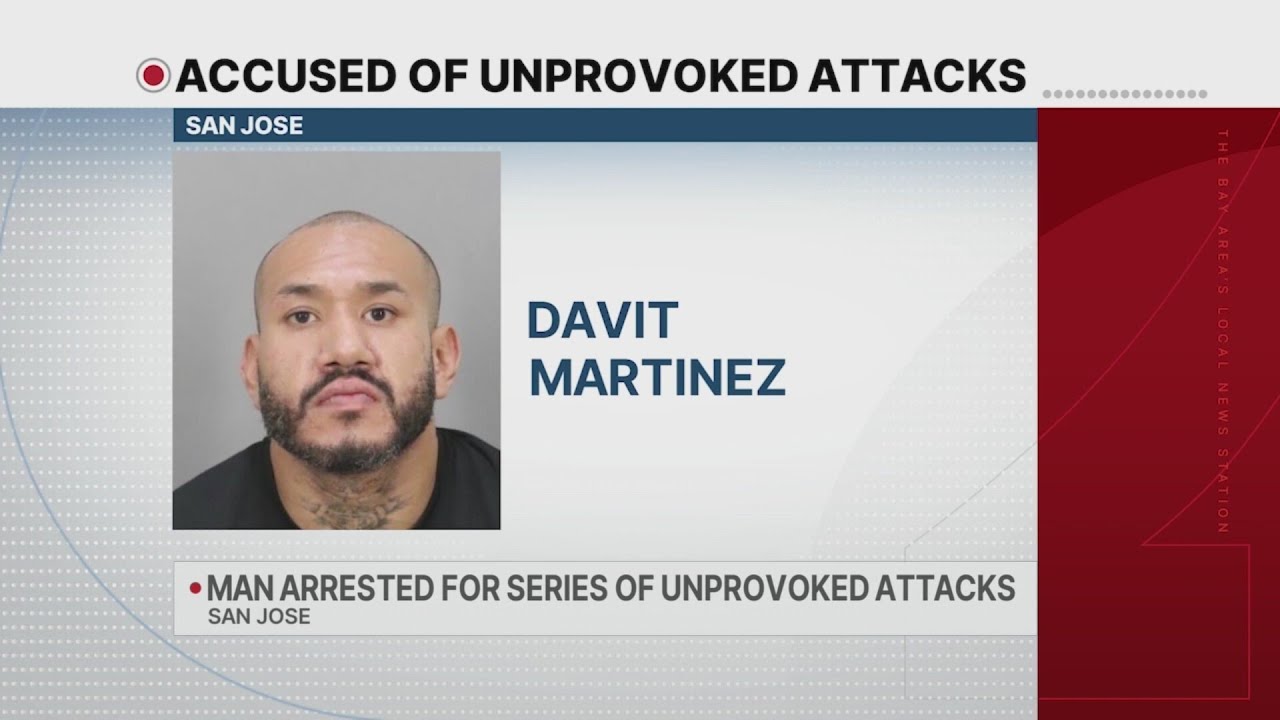Unprovoked San Jose man arrested in series of unprovoked assaults - YouTube