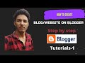 How To Create a Free Blog/Website on Blogspot.com|| BLOGGER TUTORIALS PART-1 BY S4CH1N THERAPY 2021