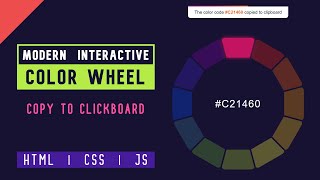 Interactive Color Wheel with Copy to Clipboard | HTML தமிழில்