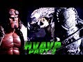 Hellboy vs aliens vs predator part 2  epic stop motion fight