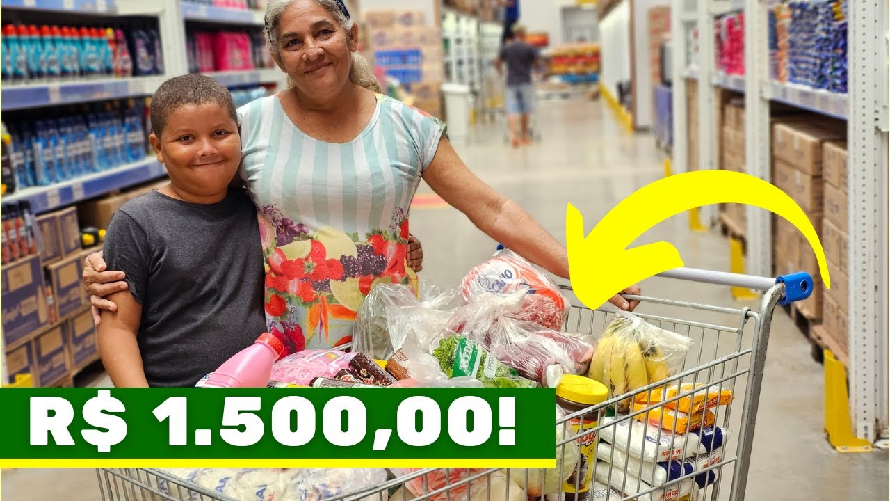 EMOCIONANTE! GAROTO DA TV FAZ R$ 1.500,00 EM COMPRAS NO SUPERMERCADO!❤️