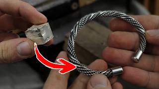Transforming Raw Silver into a HEAVY Viking Torc