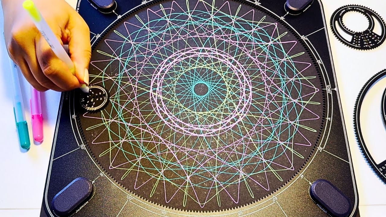 🌀Mind-Blowing Spirograph Art for Instant Relaxation – Watch Twice to Feel the Calm🌀