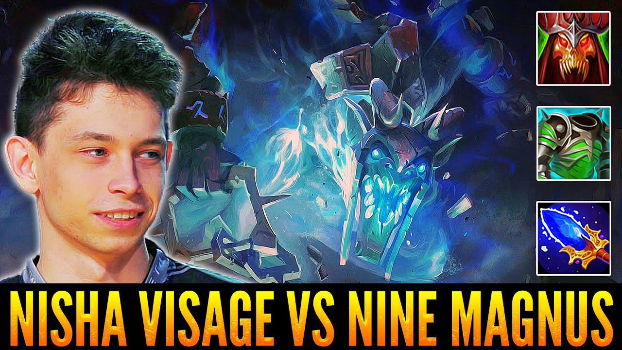 NISHA With Unexpected Visage Carry Pick Facing NINE Magnus - Dota 2 Highlights