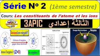 Exercices corrigé de la Série 2 (Les constituants de l’atome et les ions) pour 3 AC BIOF