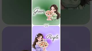 Green 💚 vs Purple 💜#shortfeed #trendingshorts #viralvideo