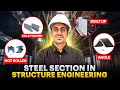 Detailed Explanation | Types of Steel Sections || Angle, Hollow, and Cold Formed || Civil Brains