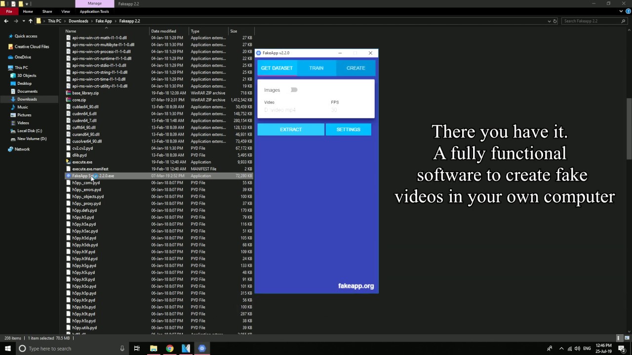 A short guide on how to install the Fake App version 2.2 on your PC. 