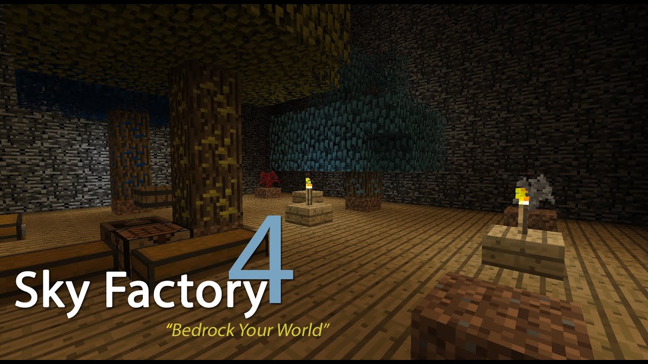 Sky Factory 4 | Gathering Shiny Trees | Episode 2 - YouTube