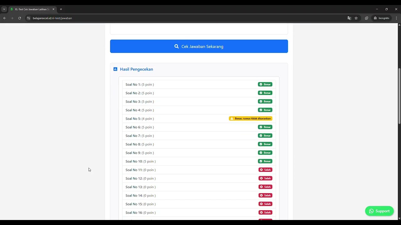 Jawab Soal Excel - Belajar Excel - SBEM001