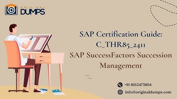 Sample Questions for C_THR85_2411 SAP SuccessFactors Succession Management