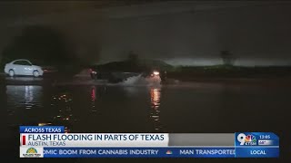 Severe storms moving through Central Texas.