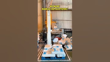 No More Manual Depalletizing!😎 #depalletizing #automation #palletizer #palletizing #robotics #robot