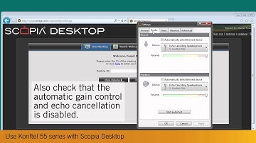 Use Konftel 55 series with Scopia Desktop