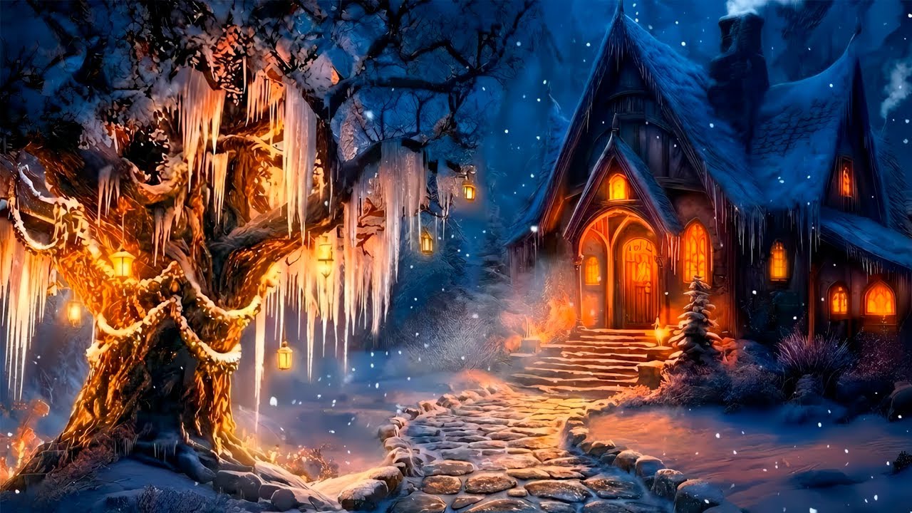 Snowfall Serenity ❄️ Celtic Tunes for a Cozy Winter Night | Relaxing Celtic Medieval Music for Sleep