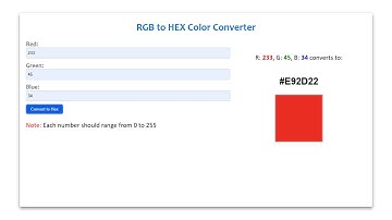 Learn How to Convert RGB Colors to Hexadecimal with Javascript In hindi