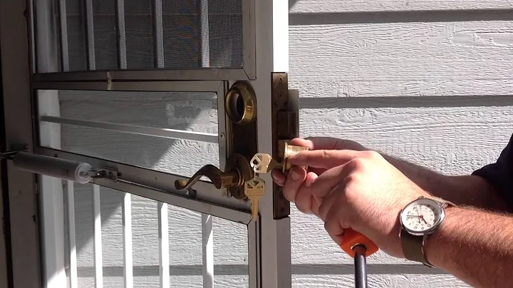 MARKS Security gate cylinder removal