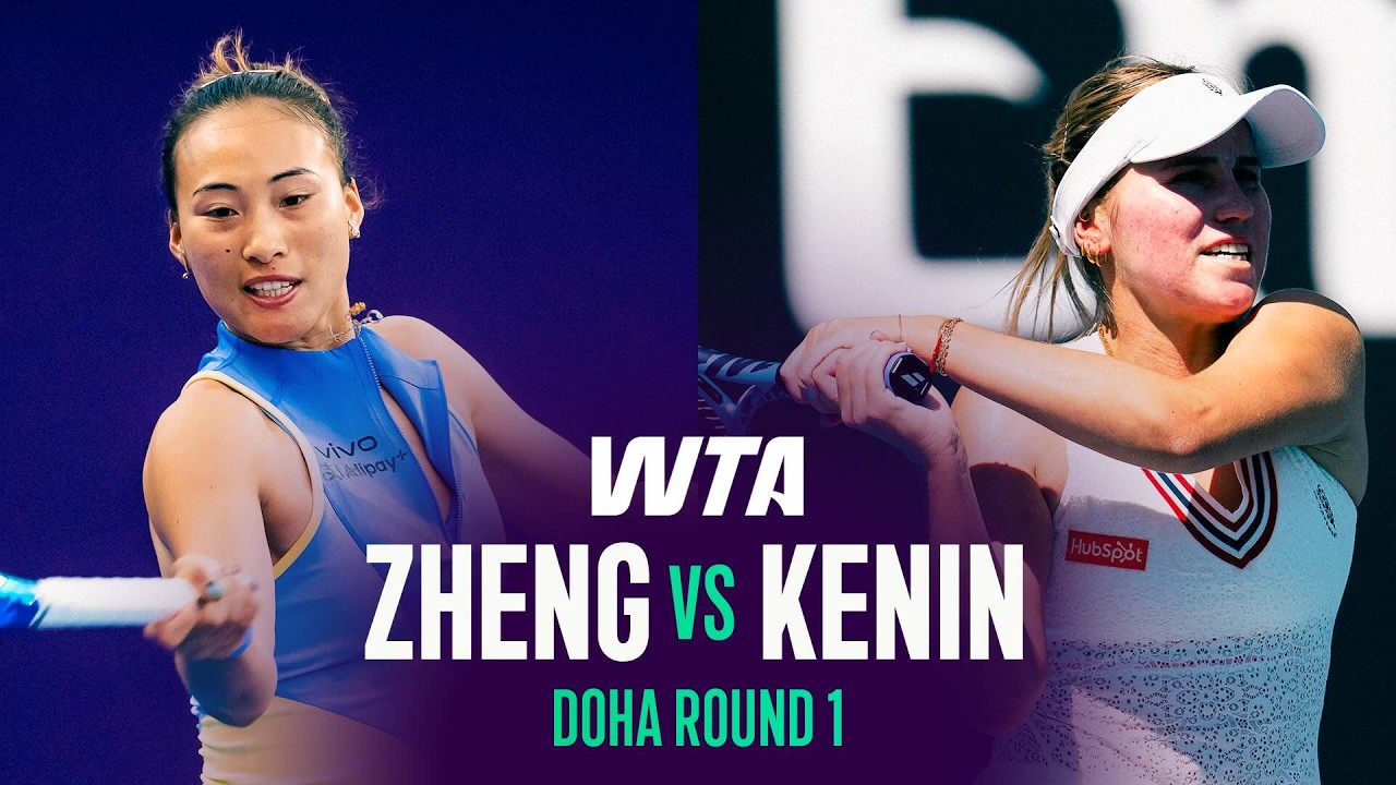Qinwen Zheng vs. Sofia Kenin | 2026 Doha Round 1 | WTA Match Highlights