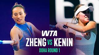 Qinwen Zheng Vs Sofia Kenin  2026 Doha Round 1  Wta Match Highlights