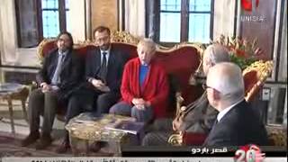 12 03 2015 Al Watania 1 - Rencontre De La Chef De La Moe Ue Avec Le Président De Larp En Arabe