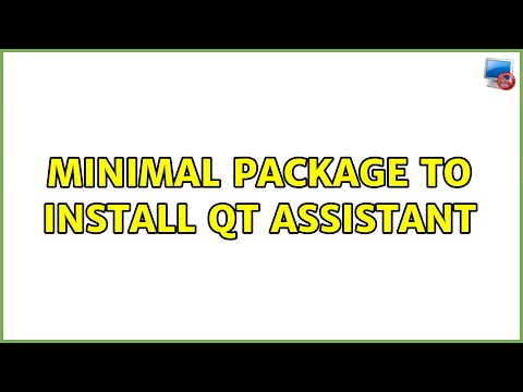 Minimal package to install Qt Assistant