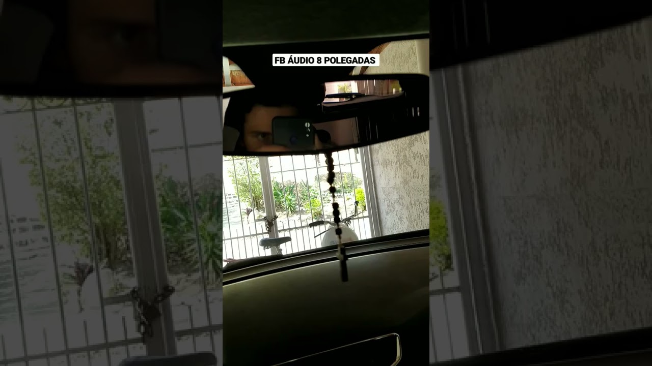 SUB FB ÁUDIO 8 POLEGADAS tocando MUITO FORTE DENTRO DO CARRO