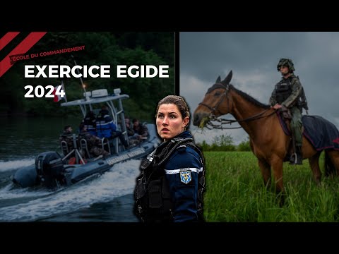 Les futurs officiers de gendarmerie - Exercice EGIDE 2024