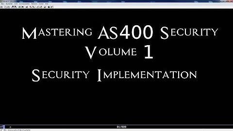 Mastering AS400 Security Volume 1 - Security Implementation